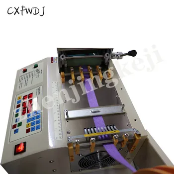 QR-120 Mikropočítačový Studenej Pásu Rezanie Stroj na Rezanie Zips Stroj na Rezanie Známka Magic Vložiť Rezací Stroj