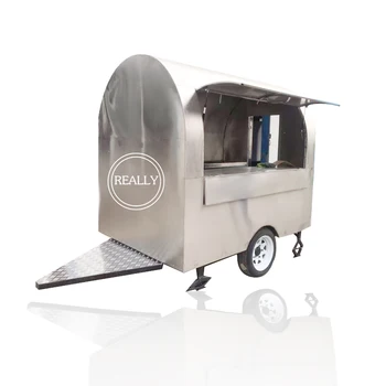 Prispôsobený nehrdzavejúcej ocele potravín košíka mobile potravín košíka potravín trailer na predaj