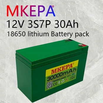 12V30Ah 3S7P 18650 lítiové batérie+12,6 V 3A nabíjačky, vstavané 30Ah vysoký prúd BMS, ktorý sa používa pre postrekovač, zdarma +nabíjačka