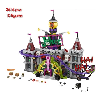 3616pcs Joker Manor Model Stavebné Bloky Film Série Údaje Tehly Sady Kompatibilné 70922 Hračky pre Deti Deti