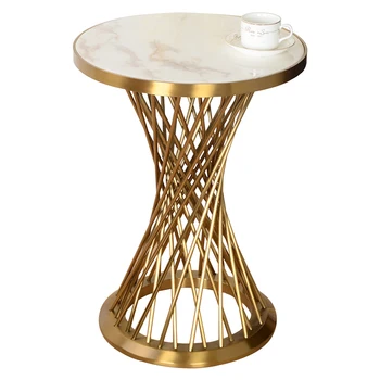 Konferenčný stolík basse de salon стол журнальный столик escritorio mesa centro de mesa zlatý obdĺžnik nehrdzavejúcej ocele jesť okraji ark