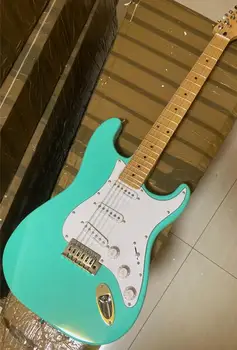 Čínska gitara pôvodné vlastné st svetlo modrá Gitara Elektrická Gitara Real foto doprava zadarmo Najvyššej kvality na sklade E918