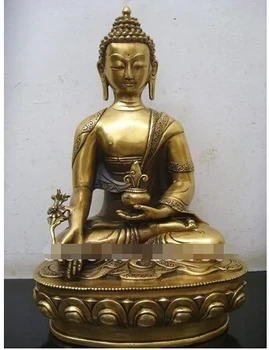 S zriedkavé bronzová socha sk laiton ste Thibet Bouddha dekor asi Mosadz Výtvarného Umenia, Remesiel