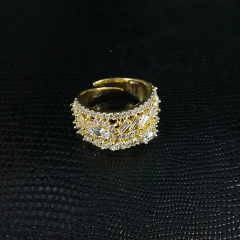 NOVÝ MÓDNY luxus V vintage crystal CZ zirkón náhrdelníky náušnice náramok, prsteň svadobné hostiny, večera obliekanie šperky set