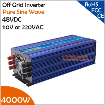 4000W 48VDC Čistá Sínusová Vlna FV Invertora Off Grid Solárne& Vietor Menič, Poistky Výkon 8000W FV Invertora s CE Schválené