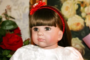 60 cm Silikónový Reborn Baby Doll Hračka 24