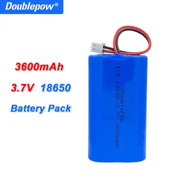 3.7 V, Lítiové Batérie, Balenie 18650 3600mAh Nabíjateľná batéria pre Rybolov LED Svetlo Bluetooth Reproduktor + XH2.54-komã © tou je 2p Plug