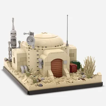 MOC 50144 Space War Série Tatooine je Vojna Owen Russ House Budovy, Stavebné Bloky, detské Hračky Darček