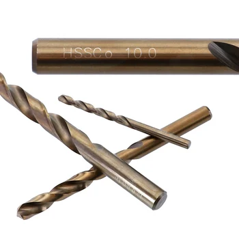 Drill Bit Nastavený Potiahnuté Kovu Vrtáky HSS Twist Dreva Vŕtanie obsahujú 5% Kobaltu 1-10mm/1-13mm