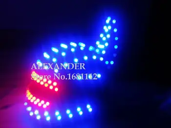 LED prilba/ Svetelný prilba kostýmy/ Alexander robot