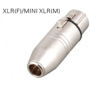 50pcs/množstvo 3 kolík XLR 3 kolík Mini XLR Mikrofónu adaptér TA01