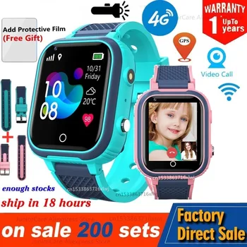 4G Smart Hodinky Deti Fotoaparát, GPS, WIFI, Vodotesný IP67 Dieťa Študentov Smartwatch videohovor Monitor Sledovanie Polohy Telefónu Hodinky
