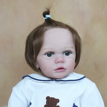 60 CM, 3D-Farba Pokožky, Mäkké Silikónové Reborn Baby Doll Pre Dievča Ako Skutočná Princezná Batoľa Hračka Zdobiť Nažive Bebe Skutočný Dotyk Boneca