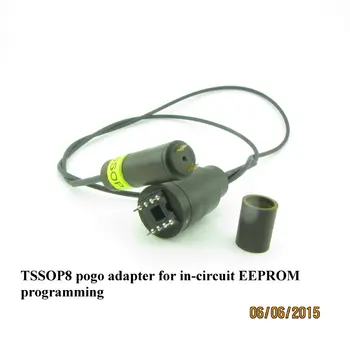 TSSOP8 pogo adaptér pre in-circuit EEPROM programovanie bez LED