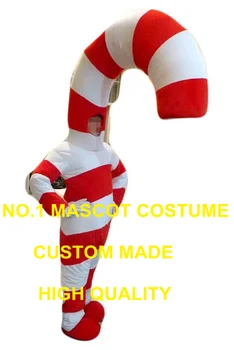 Super candy maskot kostým candy cane vlastné kreslená postavička cosplay dospelých veľkosť karneval kostým 3415