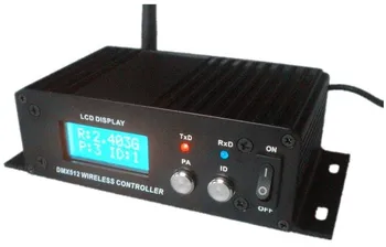 Hot predaj Lcd bezdrôtový dmx 512 vysielač a prijímač pre fáze svetlo pohyblivé hlavy dj vybavenie led osvetlenie 4 výstup