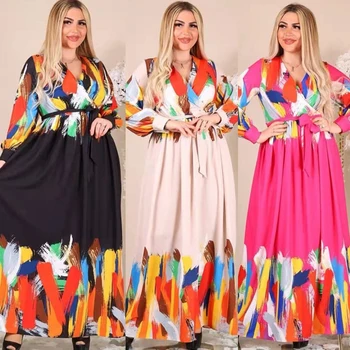Africké Večera Šaty Pre Ženy Elegantné Maxi Dlhé Plášte Marocký Módne Kaftan Šaty Dashiki Abaya Lady Nosí Tenue Africaino