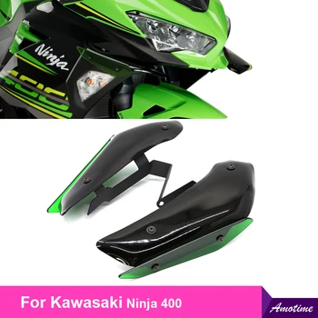 Vhodné pre Kawasaki Ninja400 Ninja650 Pevné Vietor Krídlo Dolný Spojler Vietor Motocykel Kapotáže Winglets Krídlo Modifikáciu Častí
