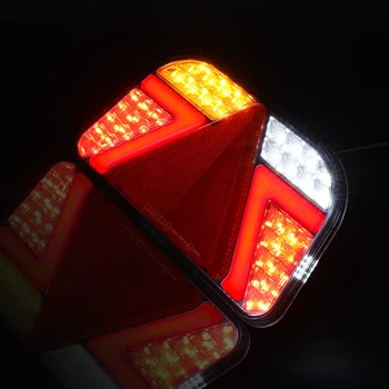 AOHEWEI 1PC LED Zmes Zadné Lampy 24V Trailer zadné Svetlá ECE Brzdové Svietidlo pre Príves, nákladné auto alebo Karavan