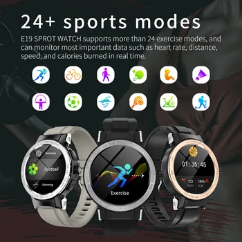 2022 Nové Mužov Smart Hodinky 24H v Reálnom čase, Tepová frekvencia 24+ Športy Vodotesný IP68 Fitness Tracker Zdravie Smartwatch Pre Ženy