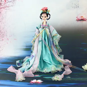 Čínsky Tradičný Štýl Doll Na Zber 35 CM ABS Ručne vyrábané Bábiky S Príslušenstvom, Štyri ročné obdobia Dynastie Tang Bábiky ZL838