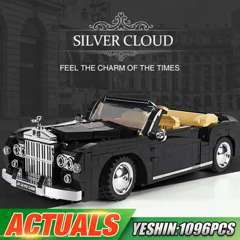 Plesne Kráľ 10006 ClassicTechnical Auto MOC 1964 RR Podiel Cloud Modelu Vozidla Stavebné kamene, Tehly Deti Hračka Narodeninám