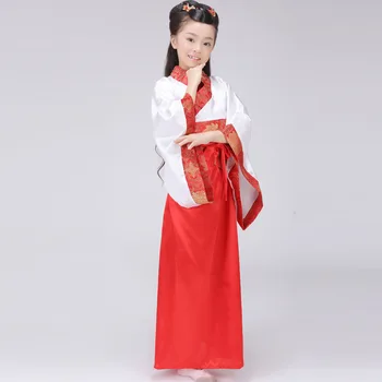Nový Príchod Čínskych Ľudových Krojoch Chlapec Hanfu Oblečenie Župan + Pás Dlhé Deti Čínskej Tradičnej Costime Dievča Tang Oblečenie 16