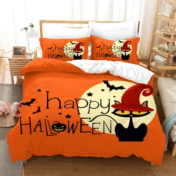 Halloween série posteľná bielizeň 2/3ks sada, deka kryt a obliečka na vankúš
