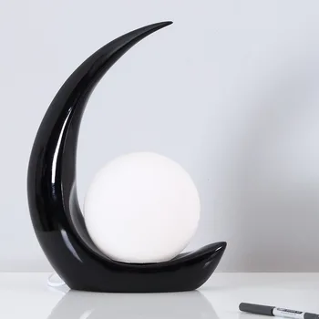 Jednoduché, Moderné Osobnosti Nočná Lampa Tvorivé Mesiac Živice Teplé Romantický Módne Stmievanie Dekoratívne Spálňa Stolná Lampa