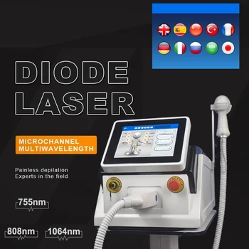 Bezbolestné trvalé odstránenie chĺpkov 1200W diódy laserové zariadenie alexandrit laser môže dosiahnuť čo najlepšie odstraňovania chĺpkov je účinok