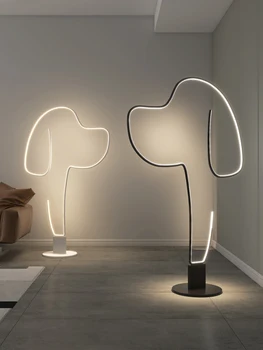 Designer Pes LED Poschodí Lampa Obývacia Izba Dekorácie Spálňa Led Svetlá Vnútorné Osvetlenie Domova Nočná Lampa Stojaca Svetlo