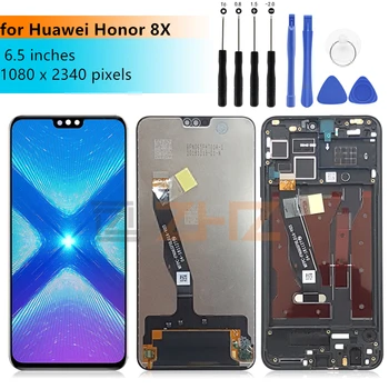 Pre Huawei Honor 8X LCD displej dotykový displej LCD digitalizátorom. s montážou rámu 8x obrazovke nahradenie opravy dielov