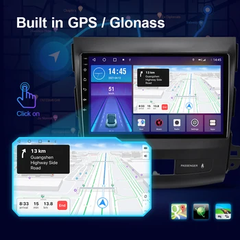 Android 10.0 autorádia Prehrávač Pre Mitsubishi Outlander xl 2005-Multimediálnu GPS Navigáciu Headunit 6 G 128G QLED RDS