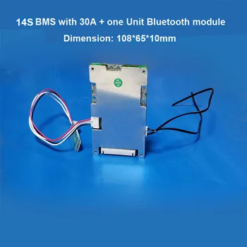 14S 58.8 V Li ion Bluetooth Smart BMS s APP softvér na manažment pre elektrické scooter kolo lipo batérie s 20A, aby 60A