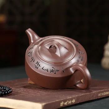 Hrniec certifikát yixing slávny Wang Fangquan príručka staré han jún fialová hliny hrniec všeobecné tovar produktu na trh