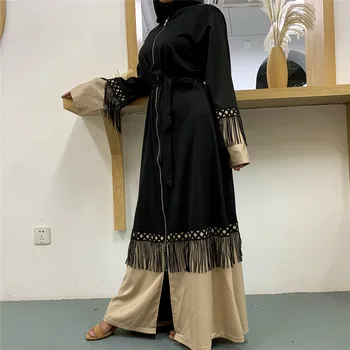 Abaya Dubaj Kaftan Islam Kimono Cardigan Hidžáb Moslimských Maxi Šaty Omán Turecký Islamské Oblečenie Abayas Pre Ženy Ramadánu Kaftane