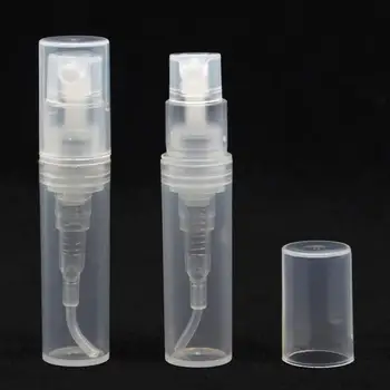 Plastové Parfum Spray Prázdnu Fľašu 2ML 2G Naplniteľné Vzorky Kozmetických Nádoba Mini Kolo Rozprašovač Pre Mlieko LX1028
