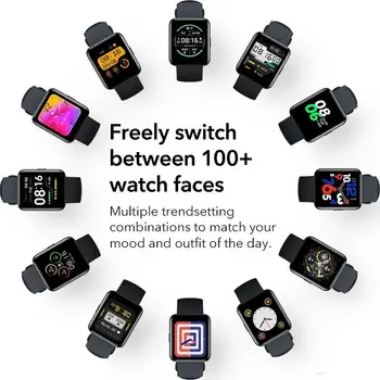 Xiao-Redmi 2 lite Smart Hodinky Globálna Verzia, Bluetooth Športový Náramok, 1.55 cm, FULLHD, GPS, Kyslíka v Krvi, Smartwatch