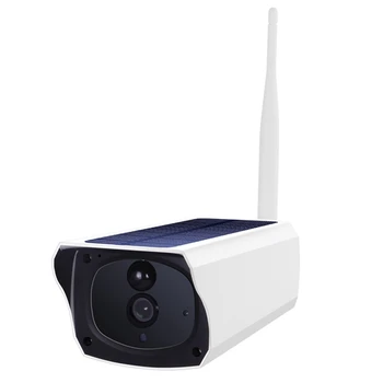 Solárna Wifi Bezpečnostná Kamera 1080P Bezdrôtová Bezpečnostná Kamera PIR+2-Way Audio+Infračervené Nočné Videnie CCTV Pre Domáce