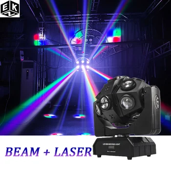 Vysoká kvalita LED18pcs rotujúce lúča laserová pohyblivé hlavy svetla fáze svetlo DMX ovládanie dj, disco guľa vianočná šou