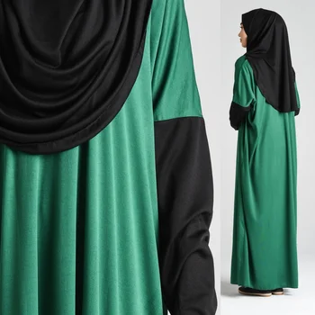 Veľkosť dámske Oblečenie Dubaj Módne Dvojité Farebné Šaty Modlitba Praktické Islamský Hidžáb Moslimských Ramadánu Vyrobené v Turecku