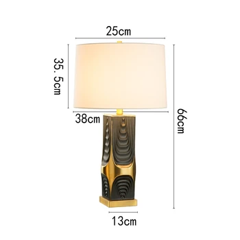 Americký Návrhár Luxusných Keramická Stolná Lampa Led E27 Minimalistický Moderný Písací Stôl Svetlá Obývacia/Model Miestnosti, Spálňa Posteli Pozadí