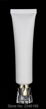 40ML 40 g 100ks Matné Biele Plastové Kozmetické Mäkké Rúrky BB CC Šampón, Krém na opaľovanie Samole Ampulky DIY Kozmetické Balenie Fľaša