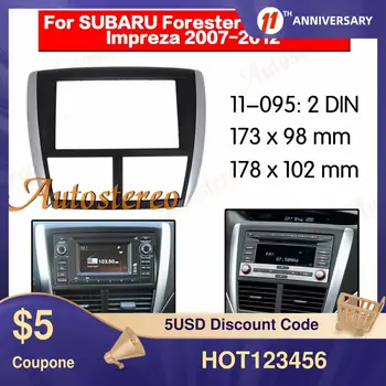 Fascia Auta GPS Navigácie Rádio Frame Panel Pre Obdobie 2008-2013 Subaru Forester Impreza Montáž Dash CD, DVD, GPS Priestorového Panela Čierna