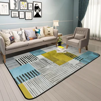 Európa móde geometrické prekladané koberec pre livingroo čaj stôl spálňa veľký koberec obdĺžnik posteľ deka gauč mäkký koberec tapetes