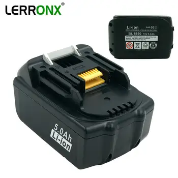 LERRONX 5.0 Ah 18V BL1850 Lítium-Náhradná batéria pre Makita Nabíjateľná batéria BL1815 BL1830 BL1840 LXT400 BDF454Z DF454DZ