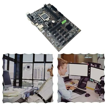 B250 BTC Ťažba Doske 12 PCIE 16X Graf Kartu LGA1151 s DDR4 4GB 2133MHZ RAM +Switch Kábel+G3900 CPU +SATA Kábel