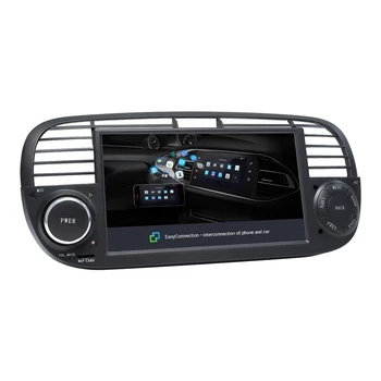Android 11 IPS DSP 4 GB 64 GB 1 Din Auto DVD Prehrávač Pre FIAT 500 Rádio Multimediálny GPS Navigačný Stereo Audio Vedúci jednotky 8 Jadro