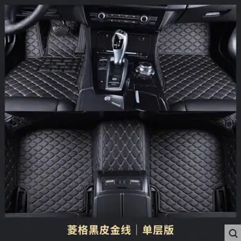 Auto Príslušenstvo Vlastné Nohy Podložky 3D Luxusné Kožené Auto Podlahové Rohože Na Land Rover Discovery 5 LR5 2017 2018 2019 2020