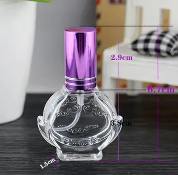 200pcs/lot 10 ml transparentná parfum, fľaša sklo olej fliaš balenej 10 ml sprej sklenených fliaš Veľkoobchod